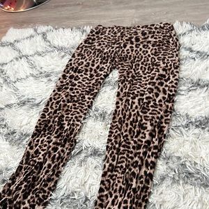 Cheetah print pants